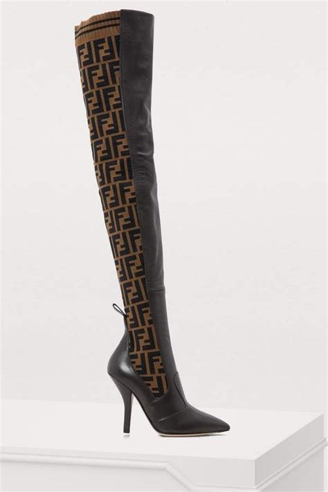 high heel fendi boots women|fendi high heel boots.